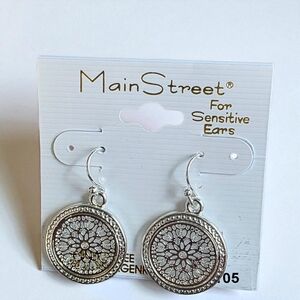 Mainstreet Silver Earrings for Sensitive Ears
